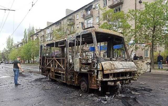 Окупанти вранці атакували автобус у Дергачах, постраждали шестеро людей